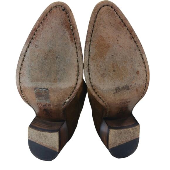 FS1910 GUC $435 Maje Camel Western Boots size 36 US 5.5 - Picture 7 of 10